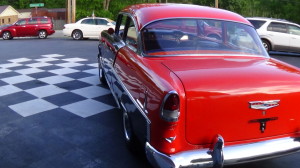 1955 chevy orange-blue new tires (14)