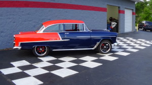 1955 chevy orange-blue new tires (17)