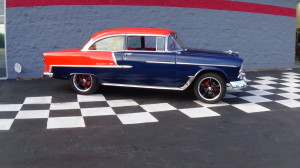 1955 chevy orange-blue new tires (18)