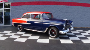 1955 chevy orange-blue new tires (19)