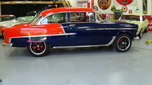 1955 chevy orange-blue new tires (8)