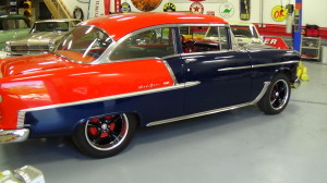 1955 chevy orange-blue new tires (9)