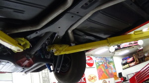 undercarriage on 1958 Impala Convertible (8)