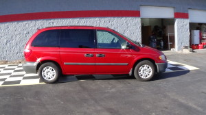 2006 dodge caravan burgandy (4)