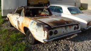 1961 CORVAIR CONVERTIBLE WHITE (5)